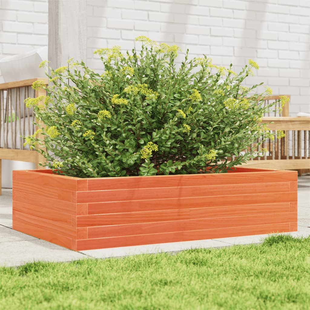 Vidaxl Planning Box 90x60x23 cm Solid Pine Wash Brown