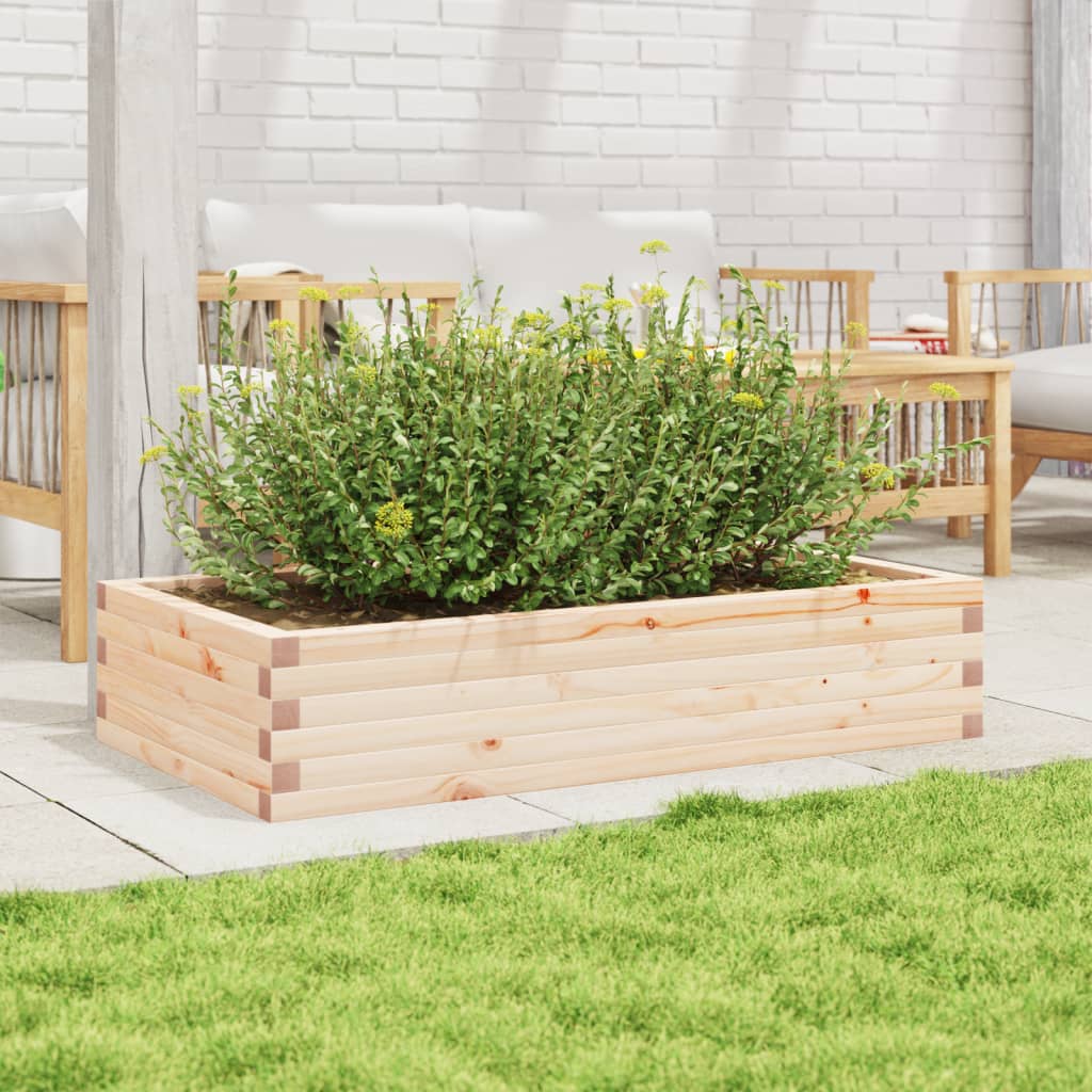 Boîte de planification Vidaxl 110x60x23 cm Pine solide