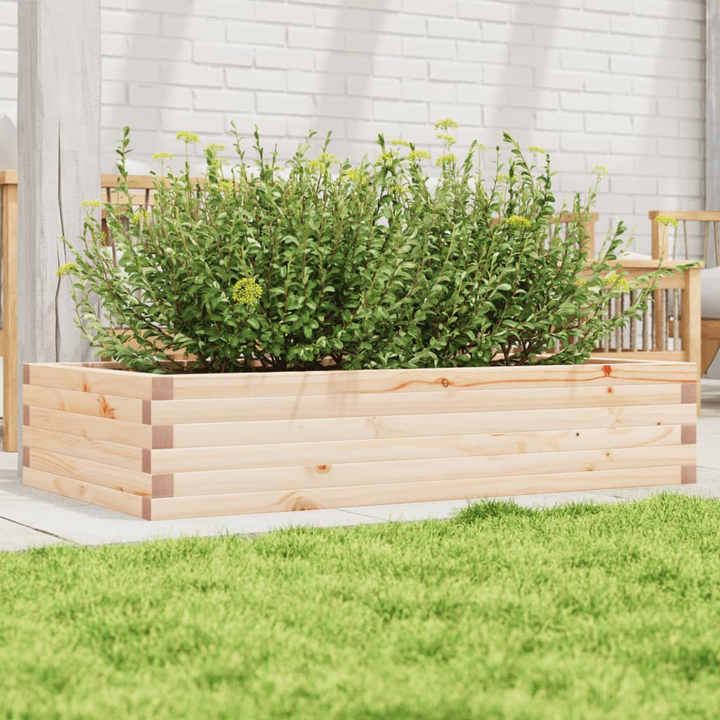 Boîte de planification Vidaxl 110x60x23 cm Pine solide