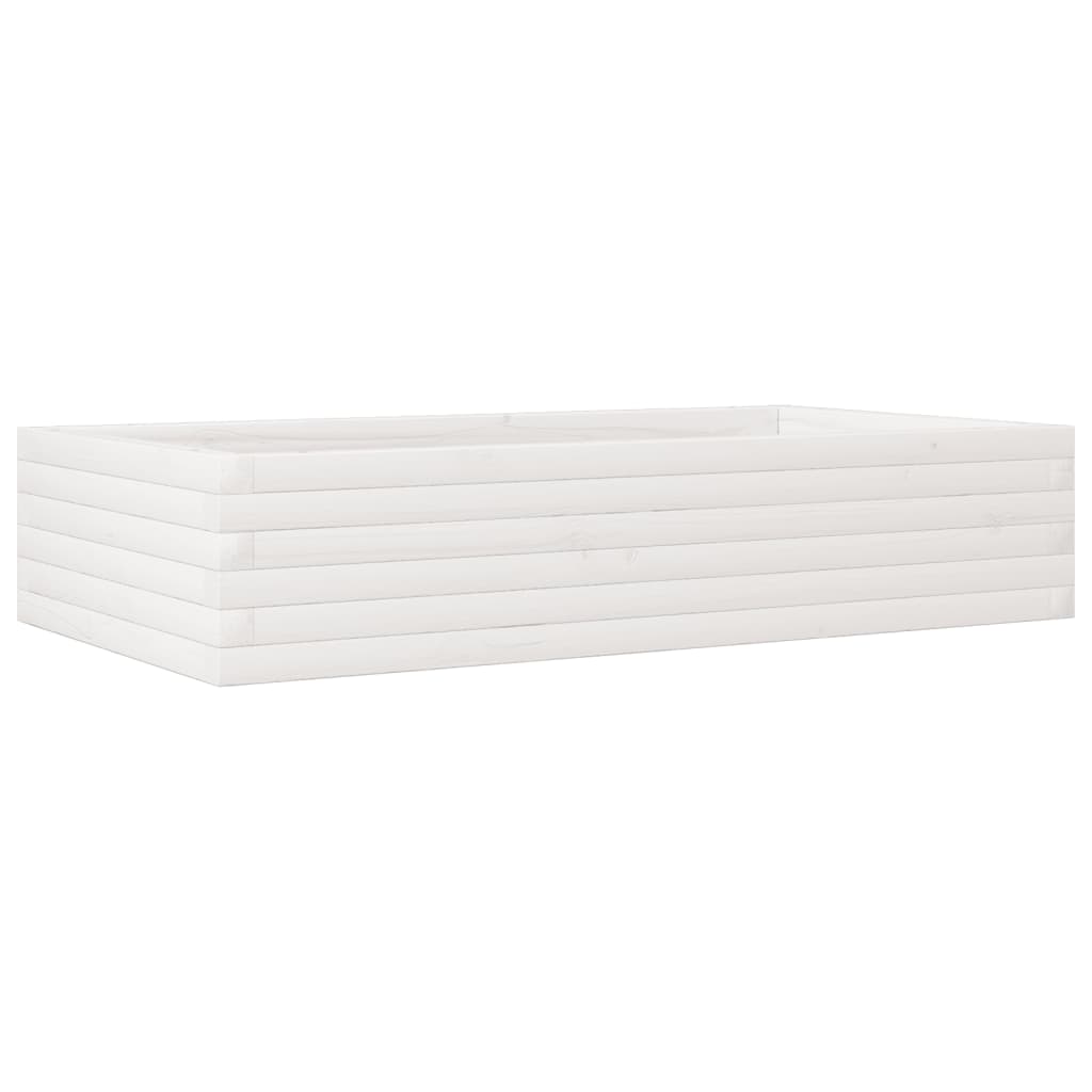 Vidaxl Planning Box 110x60x23 cm Pine solide blanc