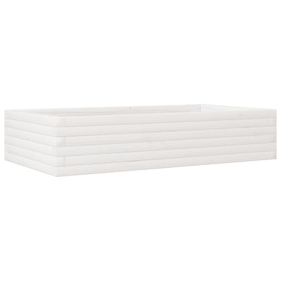 Vidaxl Planning Box 110x60x23 cm Pine solide blanc