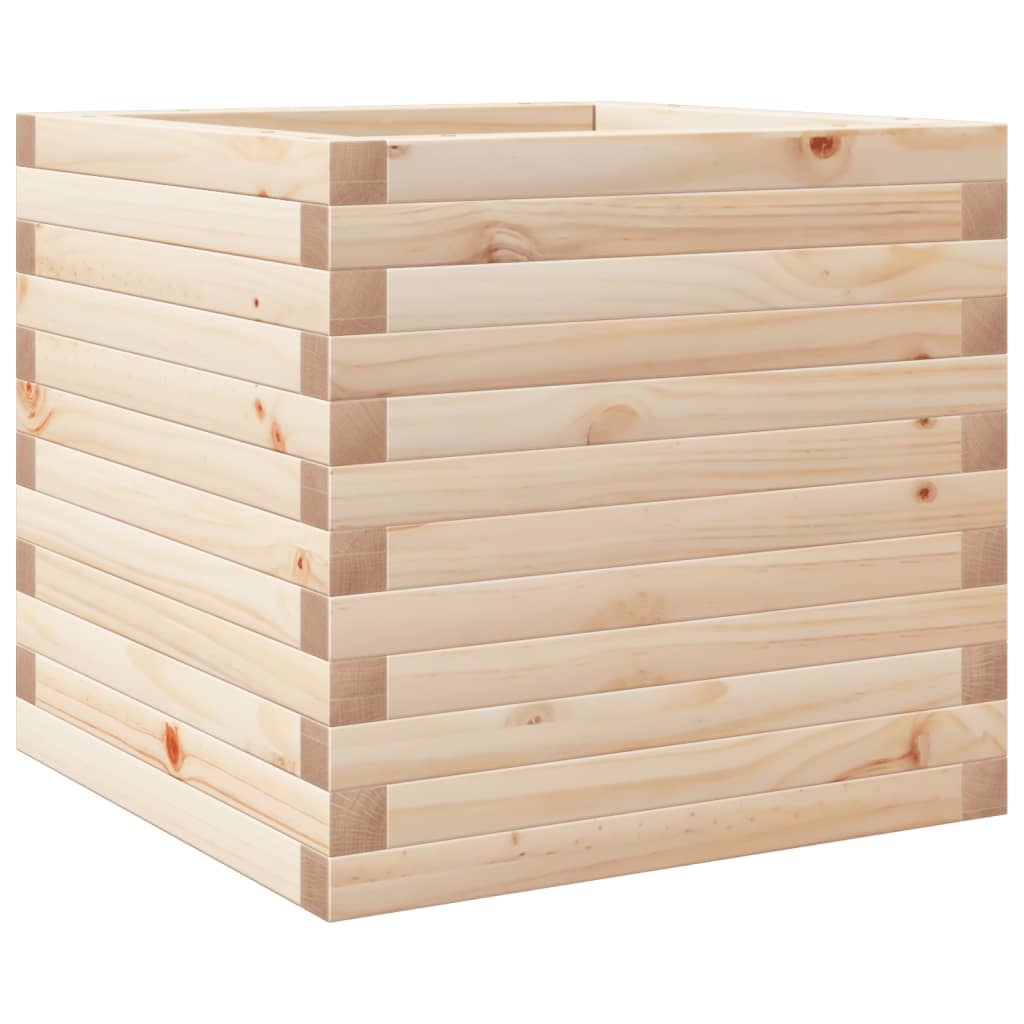 Boîte de planification Vidaxl 50x50x45.5 cm Pine solide