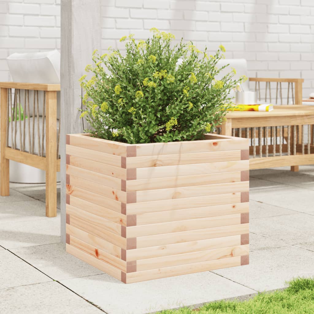 Boîte de planification Vidaxl 50x50x45.5 cm Pine solide