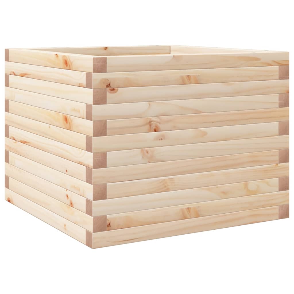 Boîte de planification Vidaxl 60x60x45.5 cm Pine solide