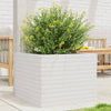 Boîte de planification Vidaxl 60x60x45.5 cm Pine solide blanc
