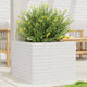 Boîte de planification Vidaxl 60x60x45.5 cm Pine solide blanc