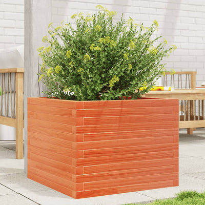 Boîte de planification de Vidaxl 60x60x45,5 cm Brunier en pin massif