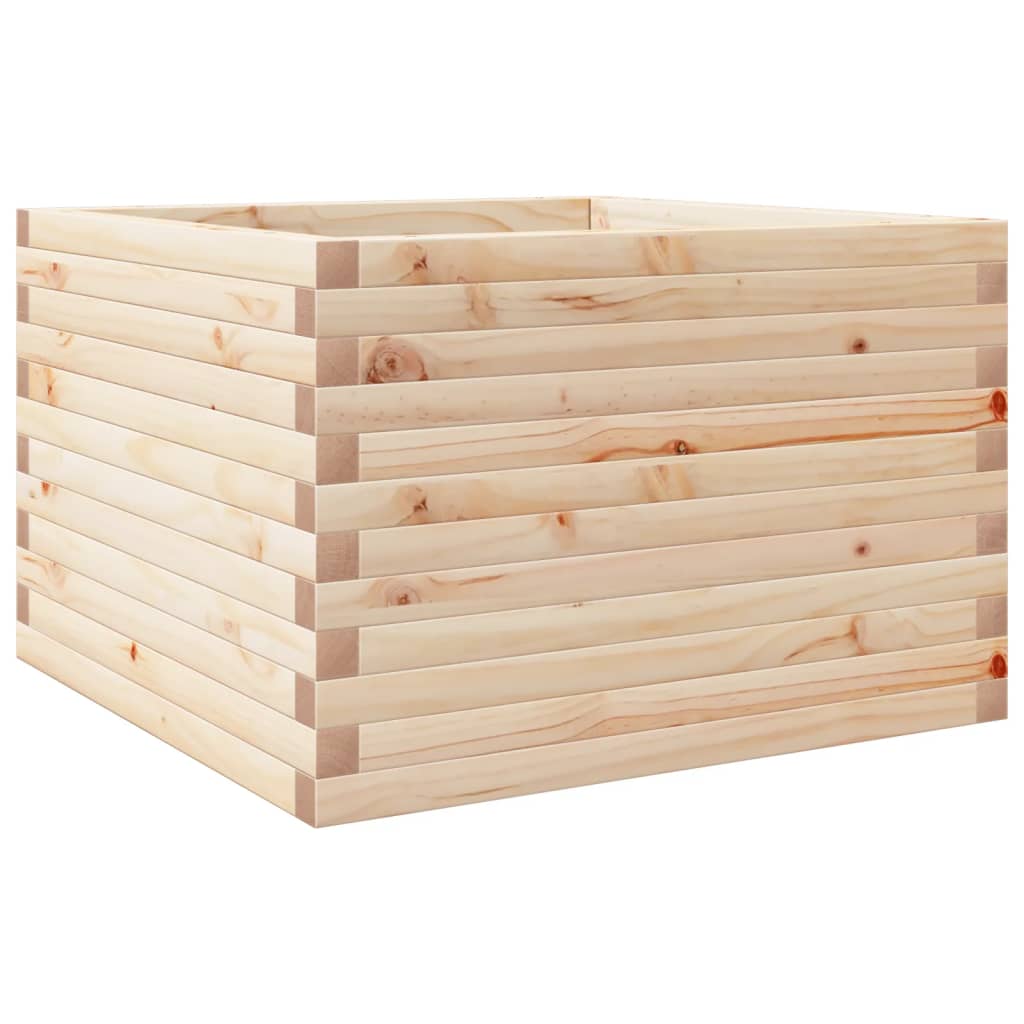 Boîte de planification Vidaxl 70x70x45.5 cm Pine solide