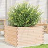 Boîte de planification Vidaxl 80x80x45.5 cm Pine solide
