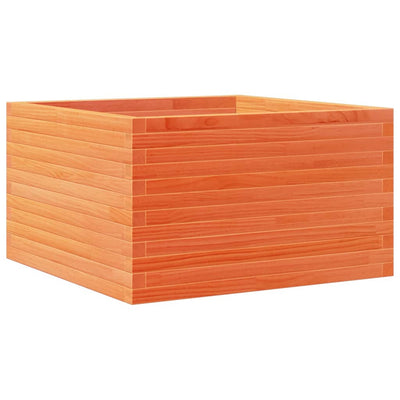 Boîte de planification Vidaxl 80x80x45,5 cm Brunier en pin massif