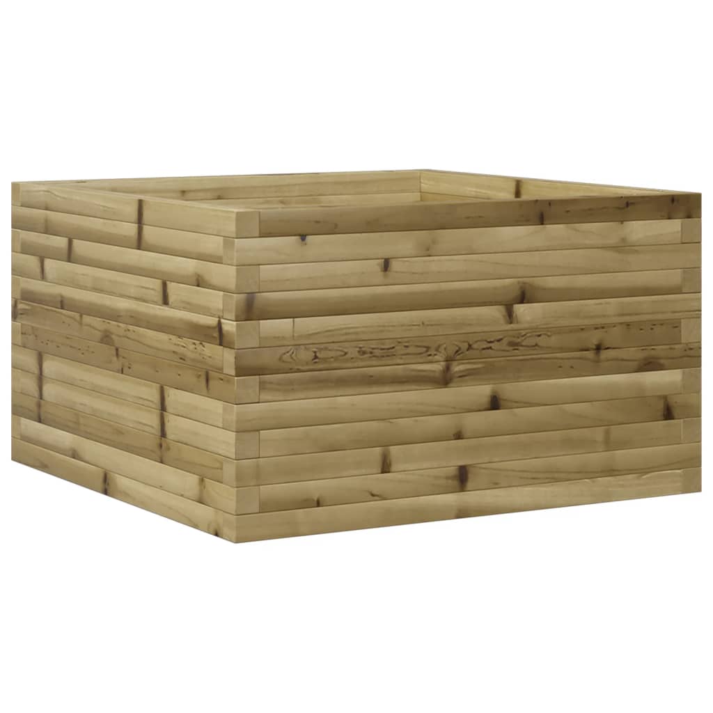 Boîte de planification de Vidaxl 80x80x45,5 cm Pine imprégnée