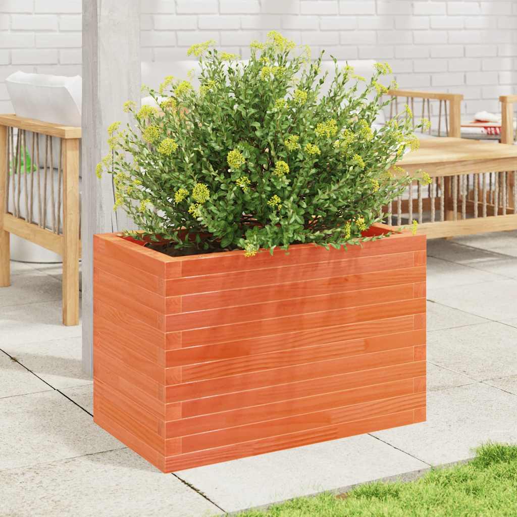 Boîte de planification Vidaxl 70x40x45,5 cm Brunier en pin massif