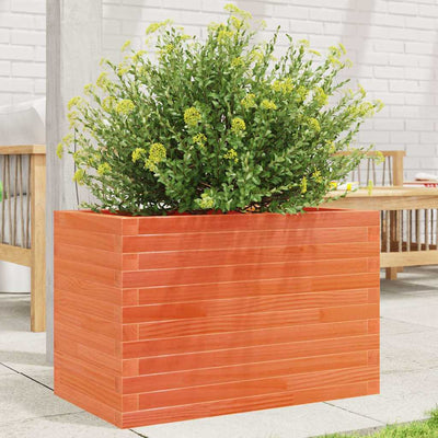 Boîte de planification Vidaxl 70x40x45,5 cm Brunier en pin massif