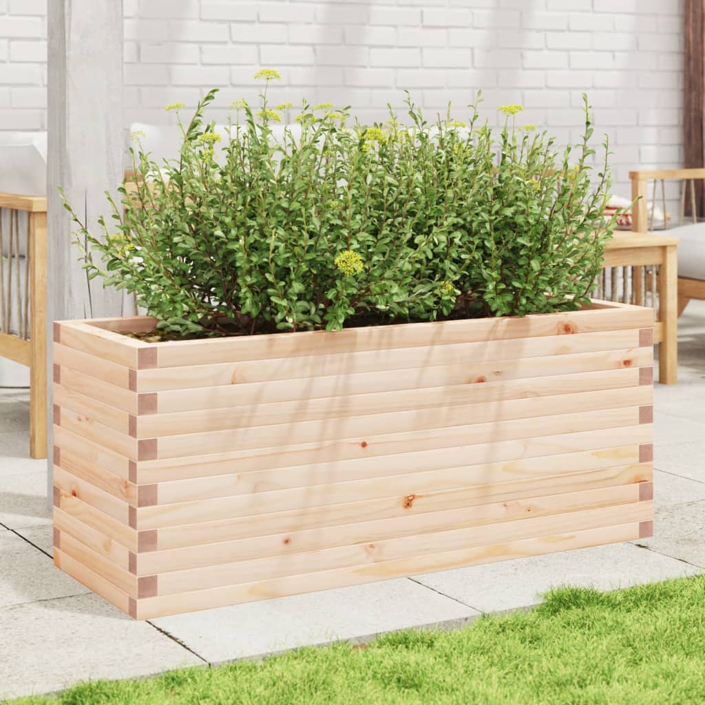 Boîte de planification Vidaxl 110x40x45.5 cm Pine solide
