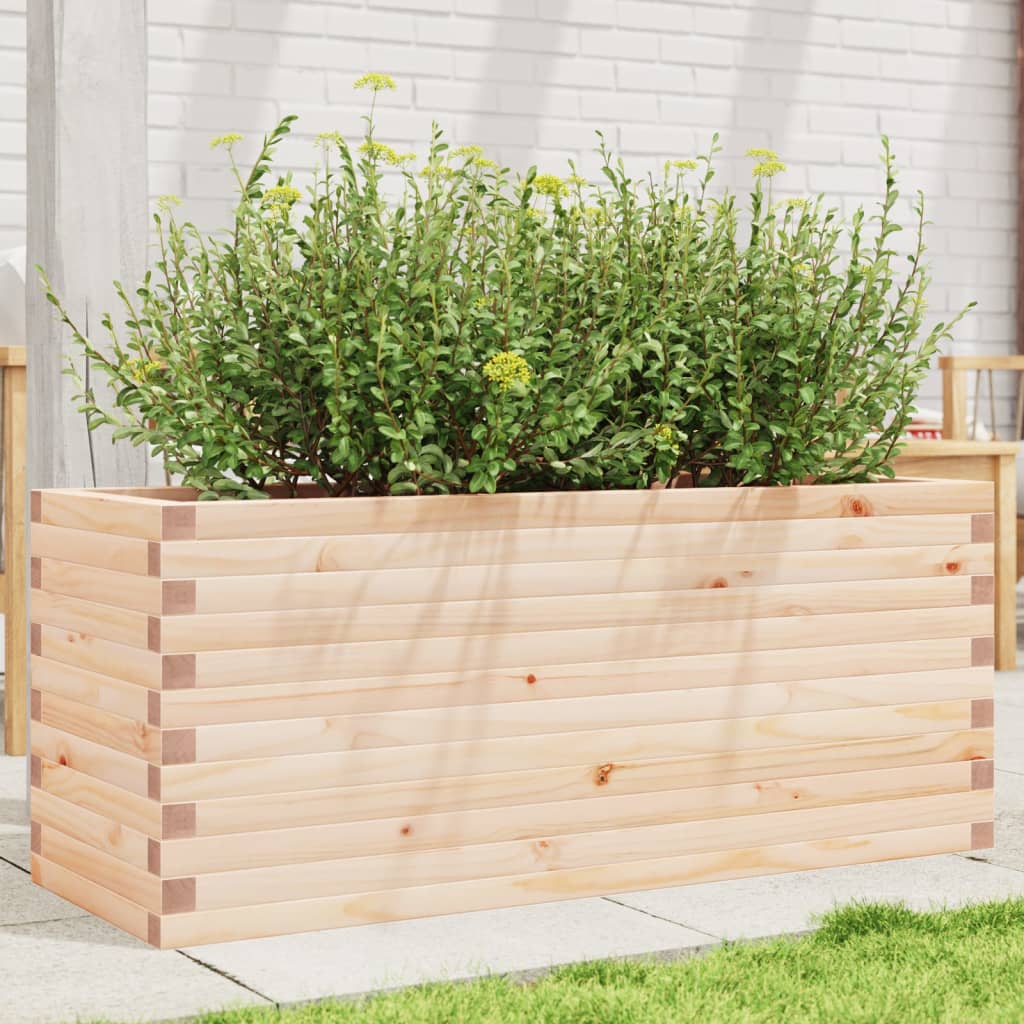 Boîte de planification Vidaxl 110x40x45.5 cm Pine solide