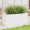 Boîte de planification Vidaxl 110x40x45.5 cm Pine solide blanc