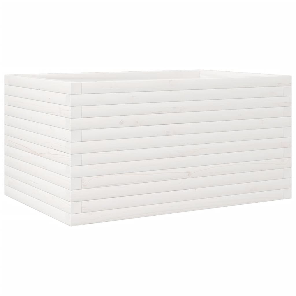 Boîte de planification Vidaxl 90x60x45,5 cm Pine solide blanc