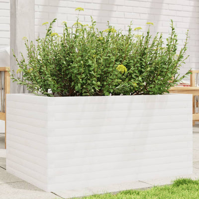 Boîte de planification Vidaxl 90x60x45,5 cm Pine solide blanc