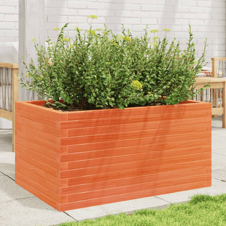 Boîte de planification de Vidaxl 90x60x45,5 cm Brunier en pin massif