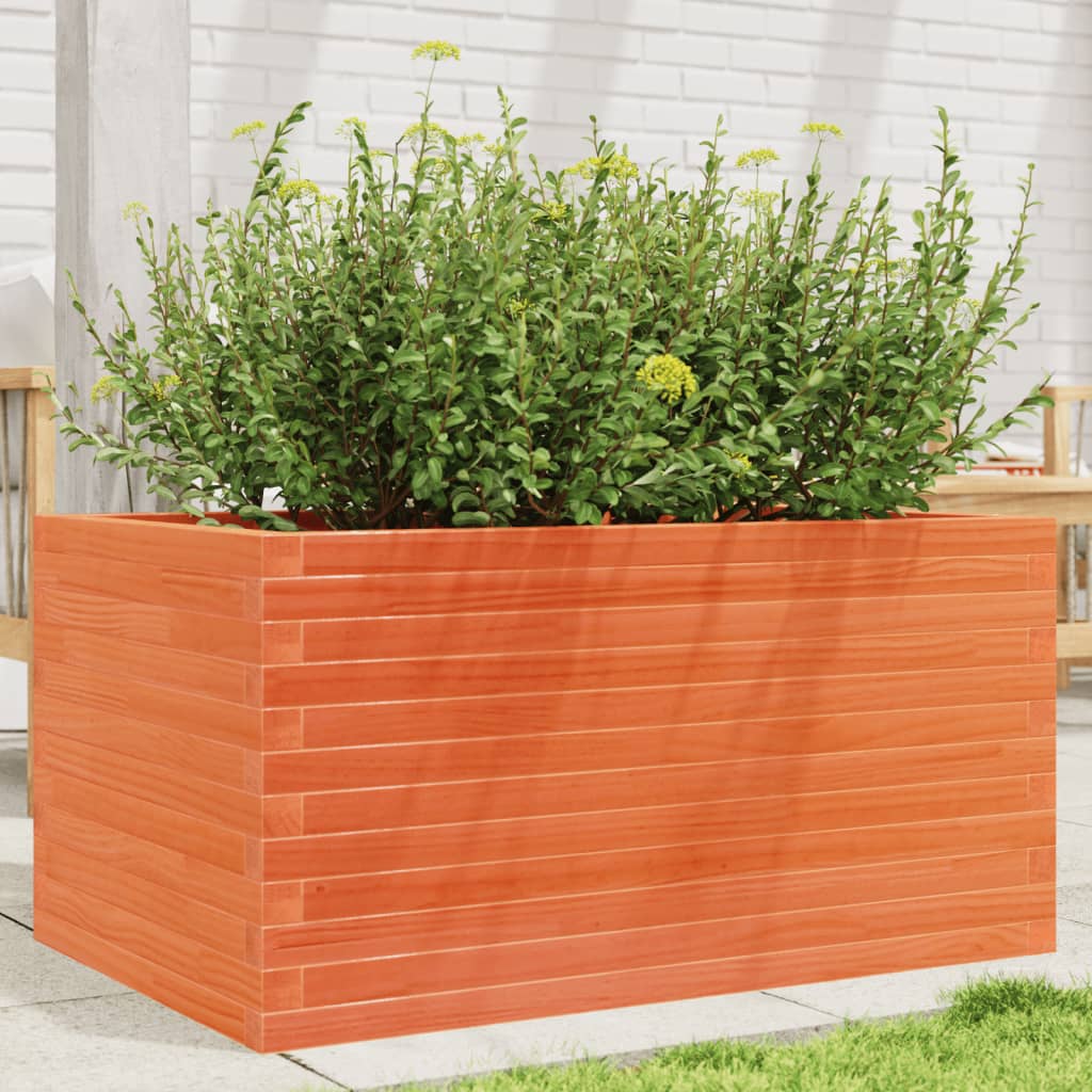 Boîte de planification de Vidaxl 90x60x45,5 cm Brunier en pin massif