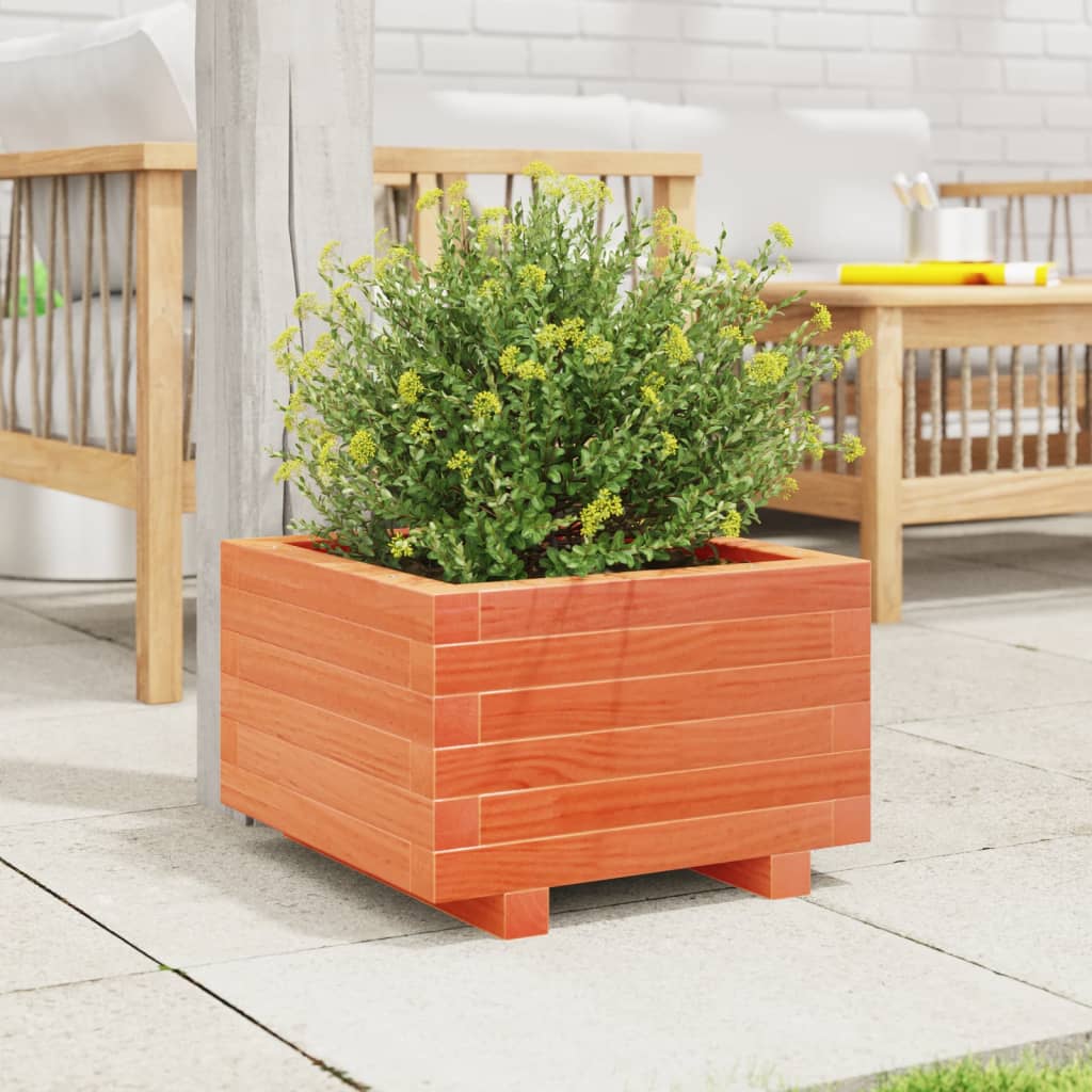Vidaxl jardinière Big 40x40x26,5 cm en pin massif brun