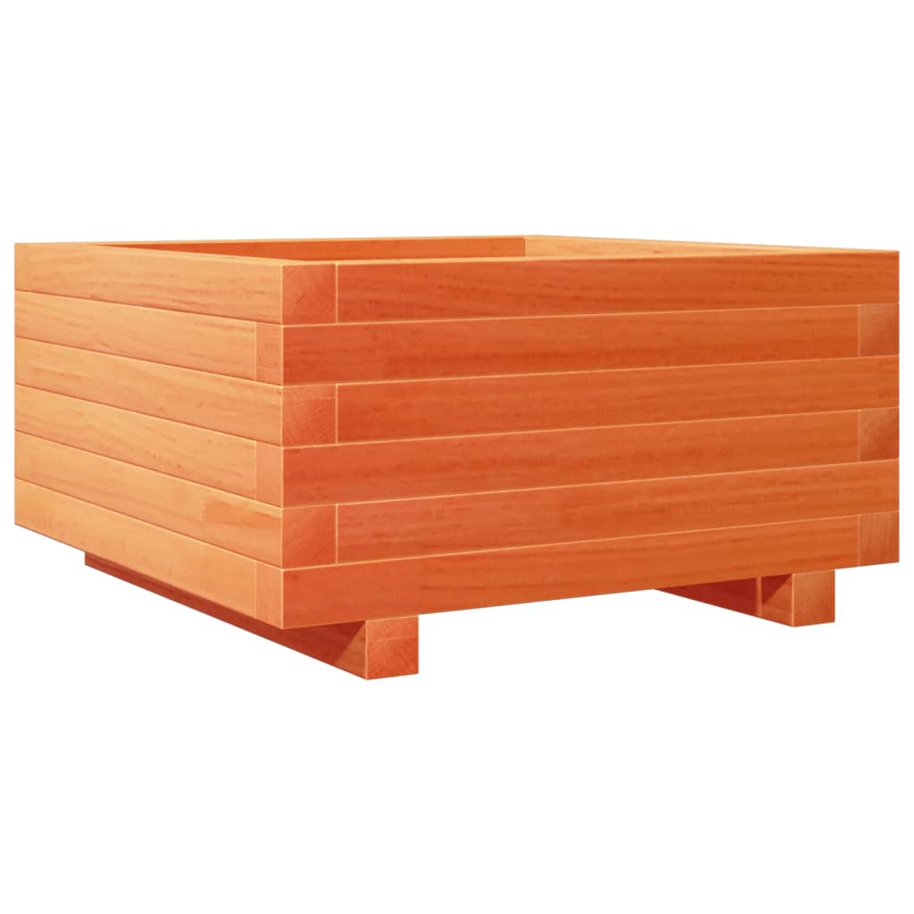 Vidaxl planteur 50x50x26,5 cm en pin massif brun
