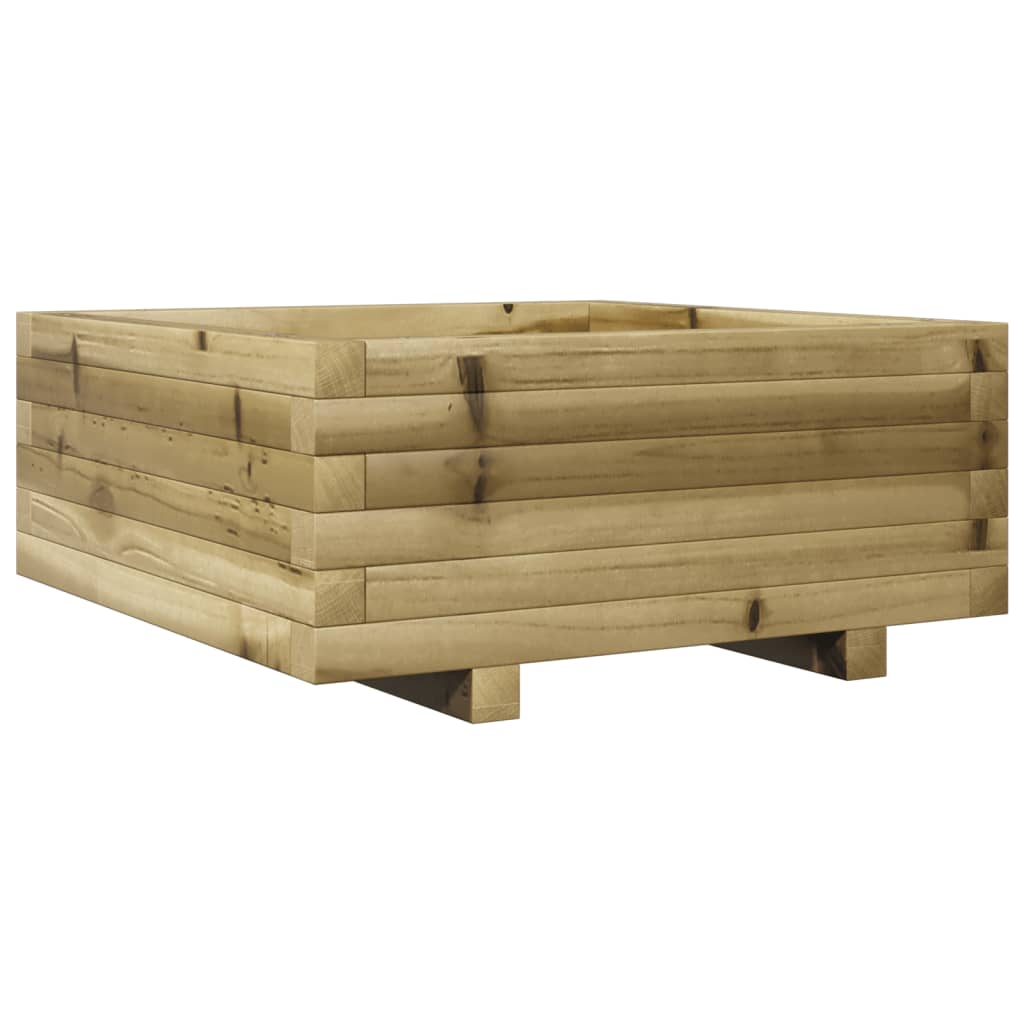 Boîte de planification de Vidaxl 60x60x26,5 cm Pine imprégnée
