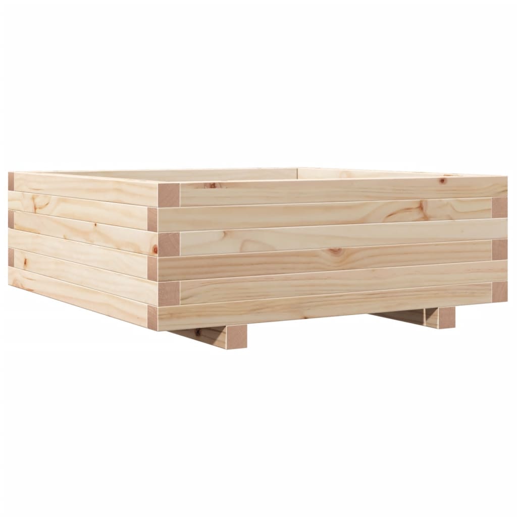Boîte de planification Vidaxl 70x70x26.5 cm Pine solide