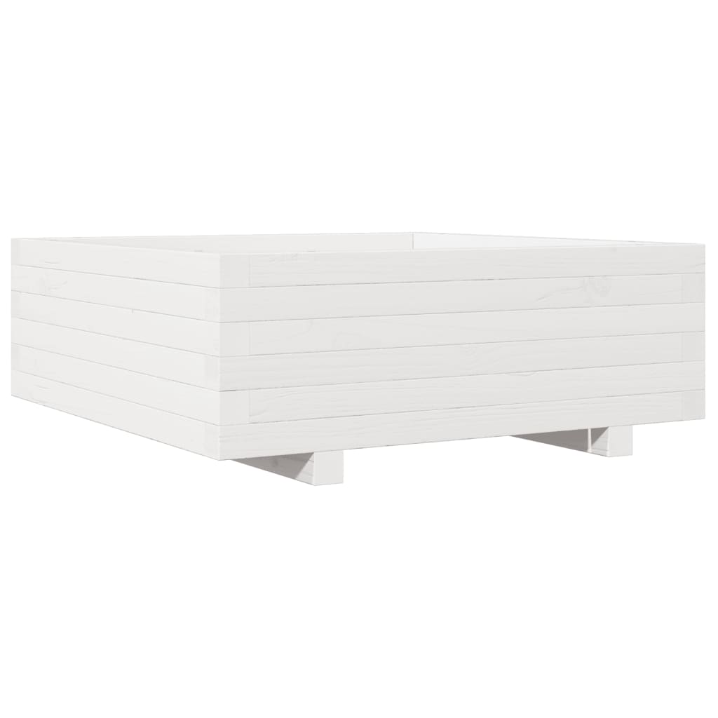 Vidaxl Planning Box 70x70x26.5 cm Pine solide blanc