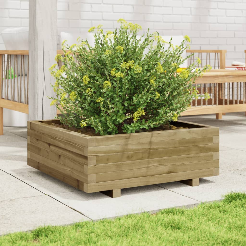 Vidaxl Planter Big 70x70x26.5 cm Pine imprégnée