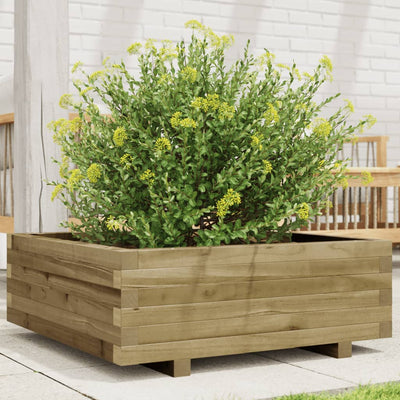 Vidaxl Planter Big 70x70x26.5 cm Pine imprégnée