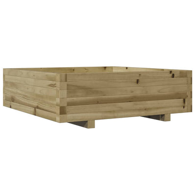 Boîte de planification Vidaxl 80x80x26.5 cm Pine imprégnée