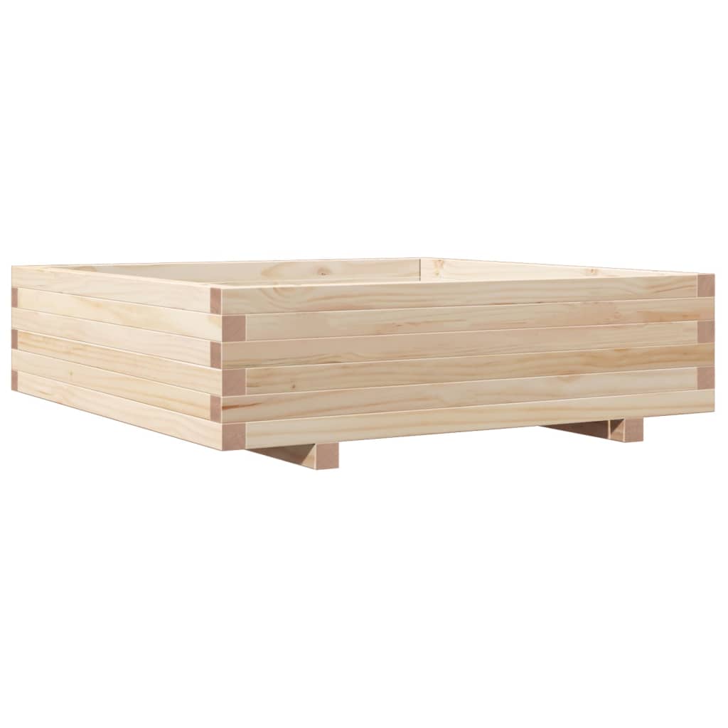 Boîte de planification Vidaxl 90x90x26,5 cm Pine solide
