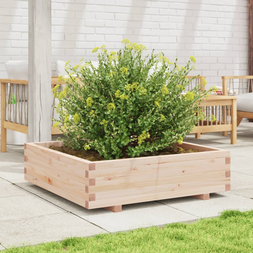 Boîte de planification Vidaxl 90x90x26,5 cm Pine solide