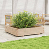 Boîte de planification Vidaxl 110x110x26.5 cm Pine solide