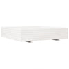 Boîte de planification Vidaxl 110x110x26.5 cm Pine solide blanc