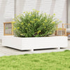 Boîte de planification Vidaxl 110x110x26.5 cm Pine solide blanc