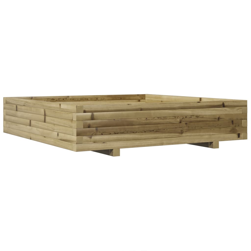 Boîte de planification Vidaxl 110x110x26.5 cm Pine imprégnée