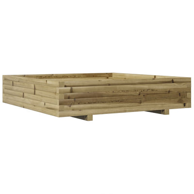 Boîte de planification Vidaxl 110x110x26.5 cm Pine imprégnée
