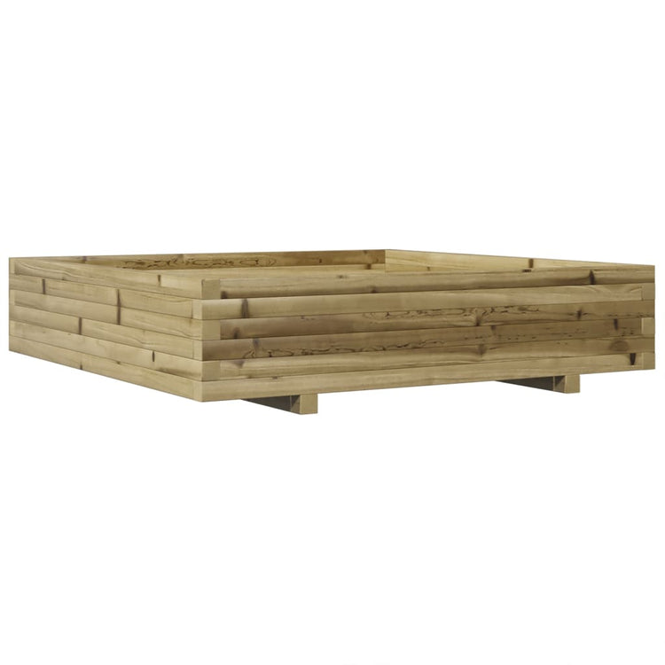 Boîte de planification Vidaxl 110x110x26.5 cm Pine imprégnée