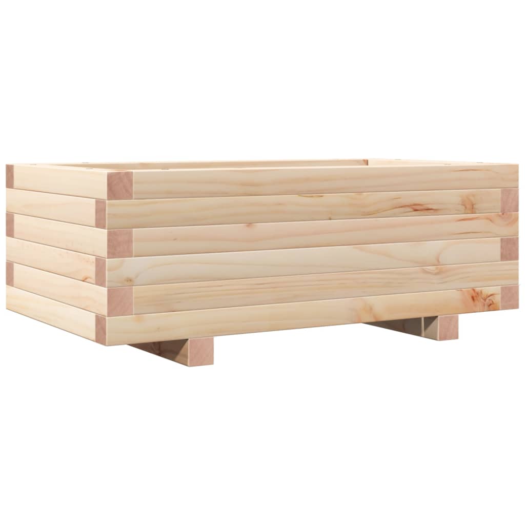 Boîte de planification Vidaxl 70x40x26.5 cm Pine solide