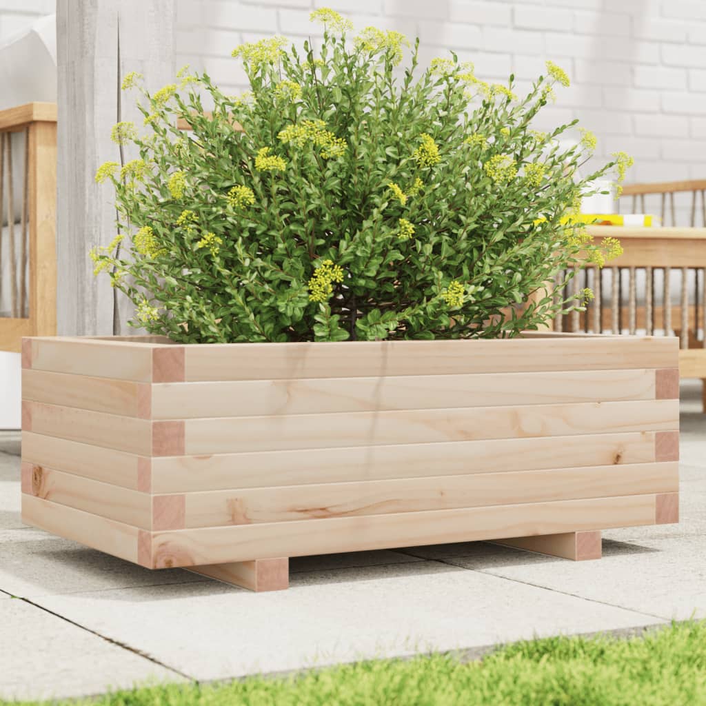 Boîte de planification Vidaxl 70x40x26.5 cm Pine solide