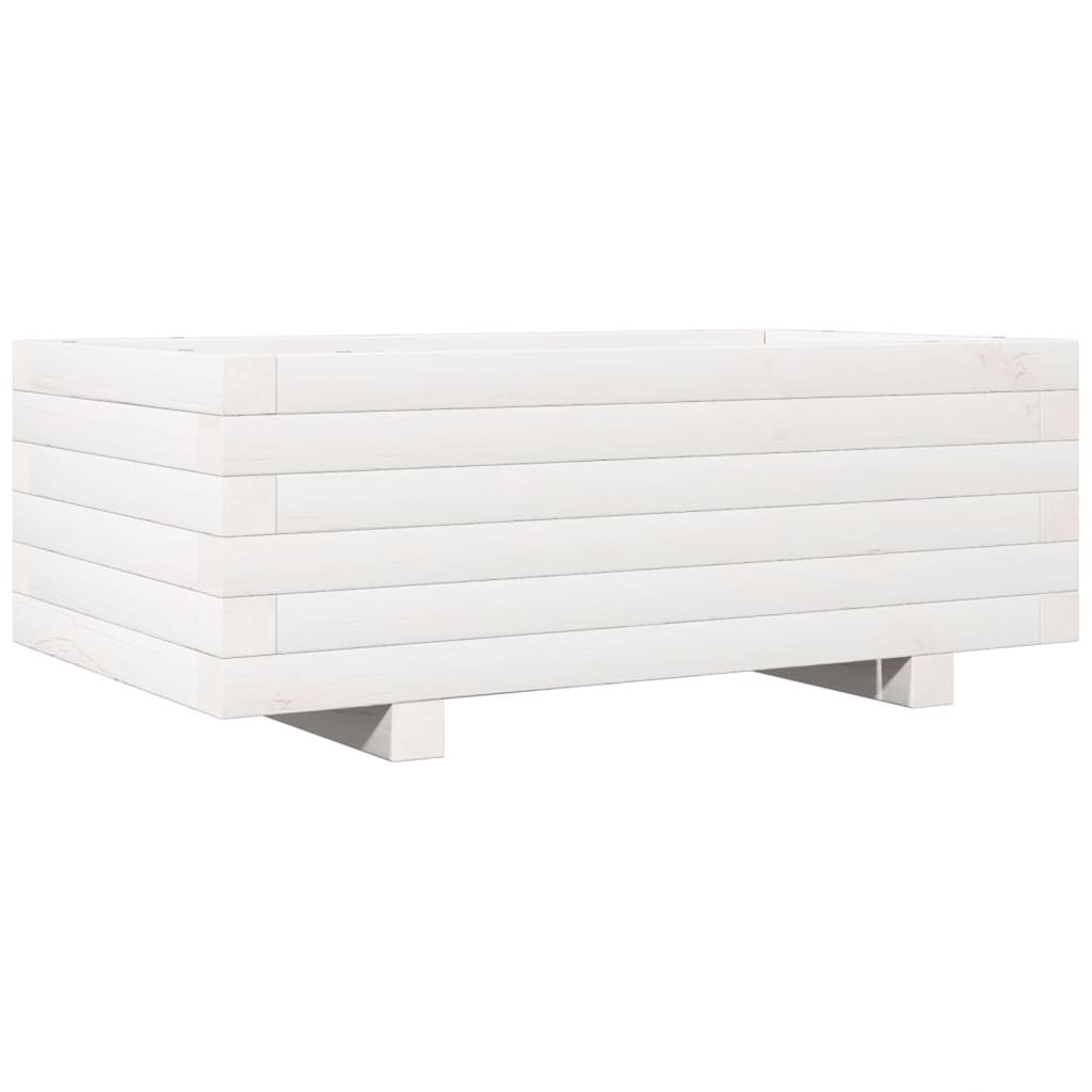 Vidaxl Planning Box 70x40x26.5 cm Pine solide blanc