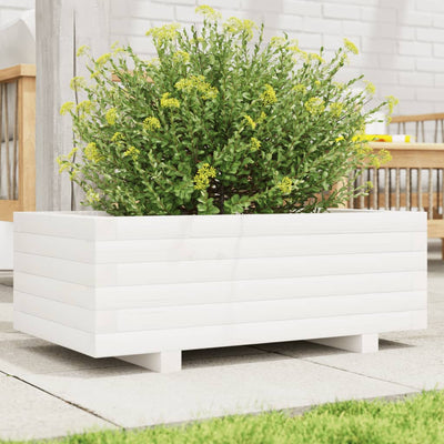 Vidaxl Planning Box 70x40x26.5 cm Pine solide blanc
