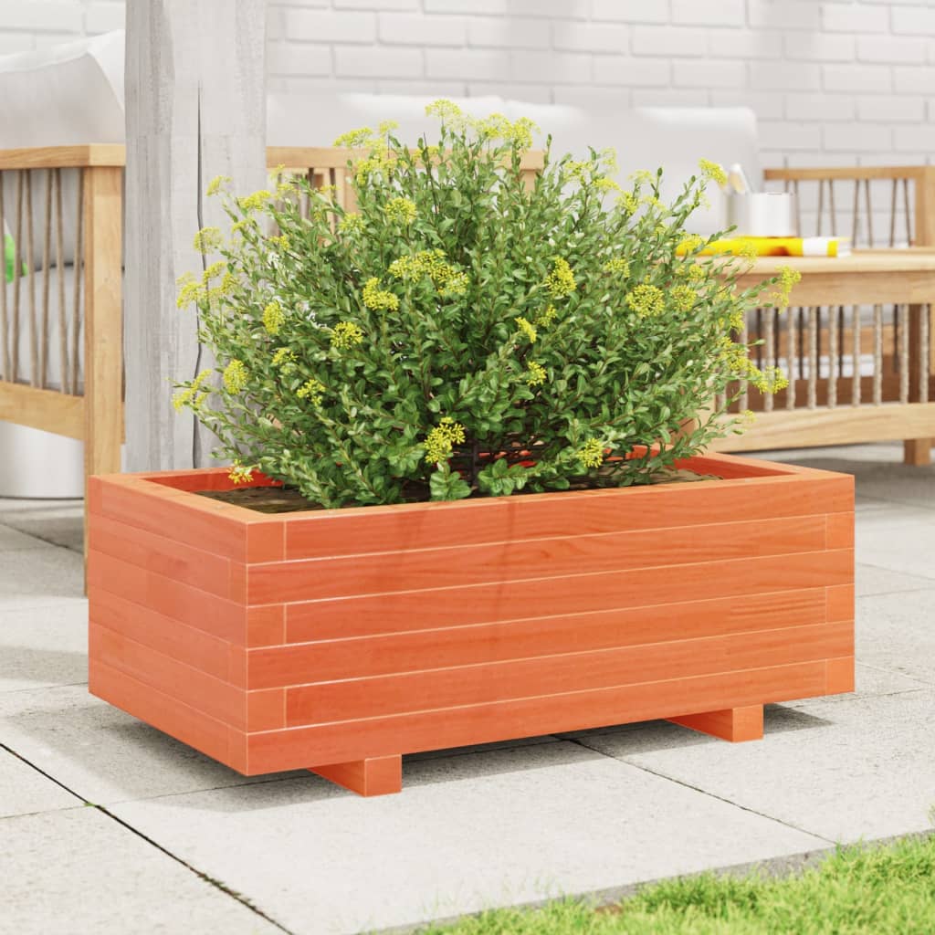 Vidaxl Planter Big 70x40x26,5 cm Pine solide Brown