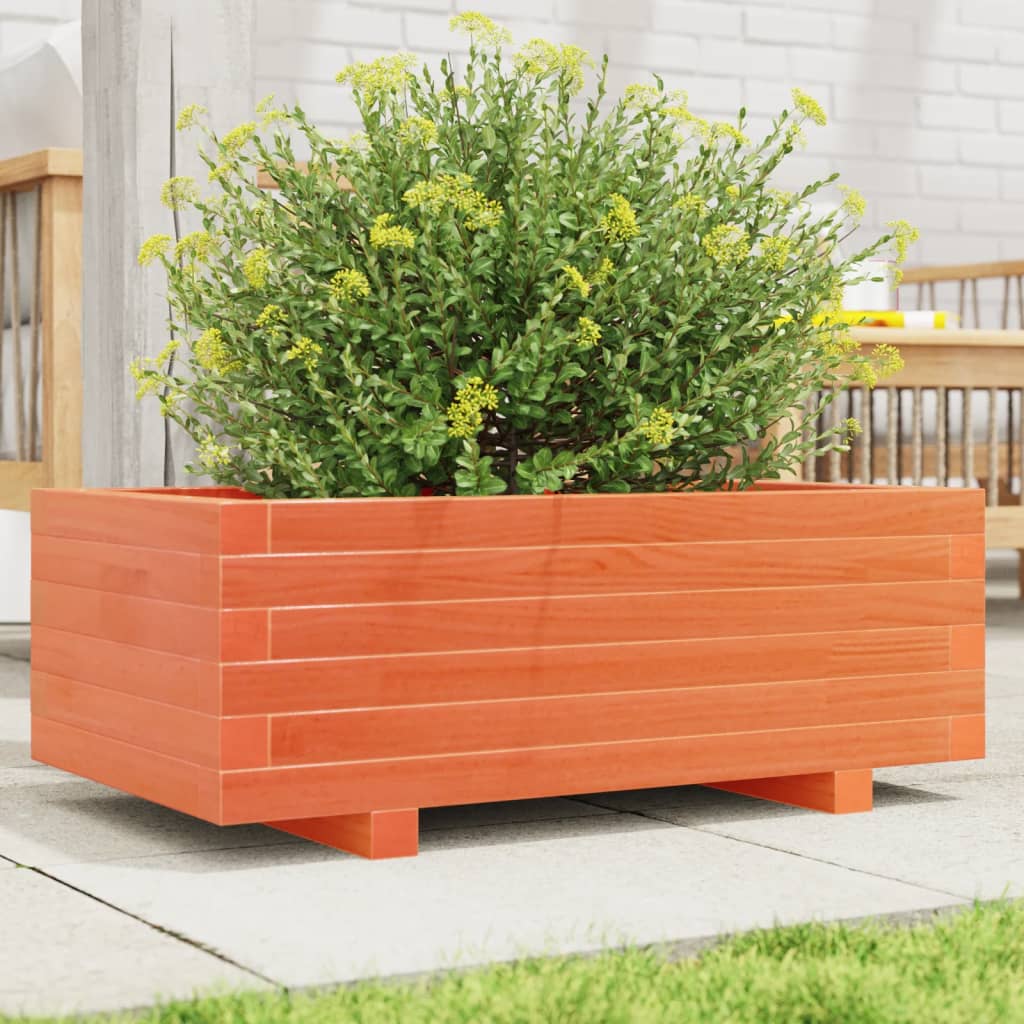 Vidaxl Planter Big 70x40x26,5 cm Pine solide Brown