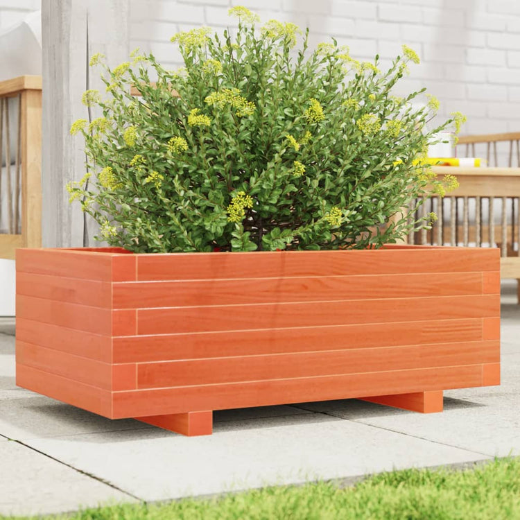 Vidaxl Planter Big 70x40x26,5 cm Pine solide Brown