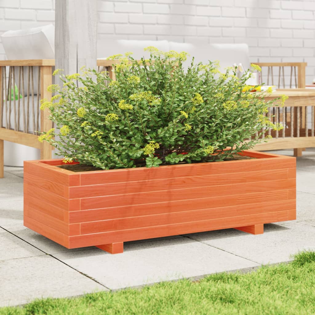 Boîte de planification de Vidaxl 90x40x26.5 cm Solide Brown
