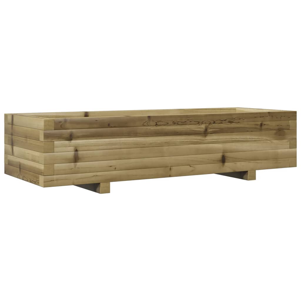 Boîte de planification Vidaxl 110x40x26.5 cm Pine imprégnée