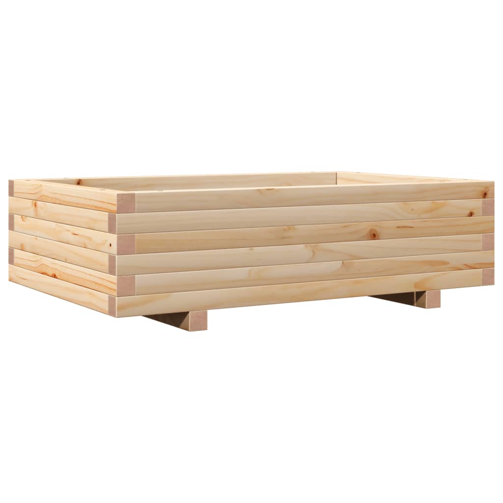 Boîte de planification Vidaxl 90x60x26,5 cm Pine solide